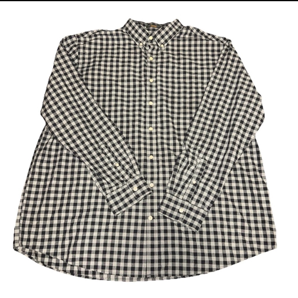 The Foundry Supply Co. Black and White Plaid Shirt